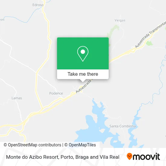 Monte do Azibo Resort map