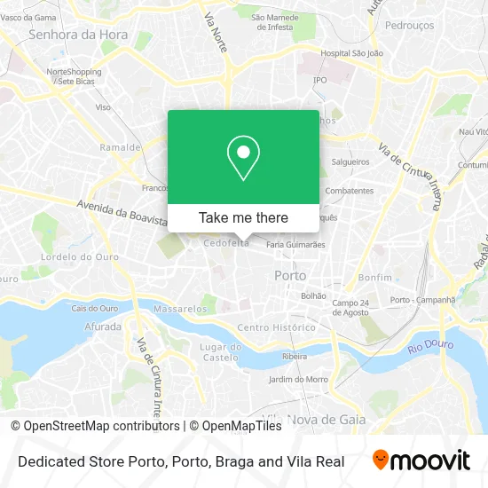 Dedicated Store Porto map