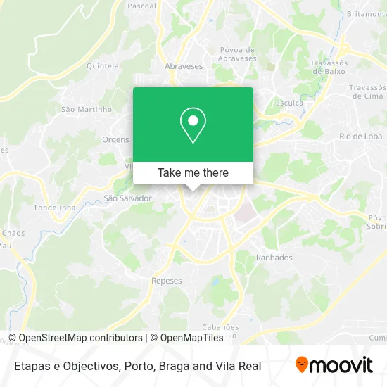 Etapas e Objectivos map