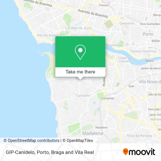 GIP-Canidelo map