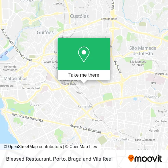 Blessed Restaurant map