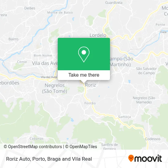 Roriz Auto mapa