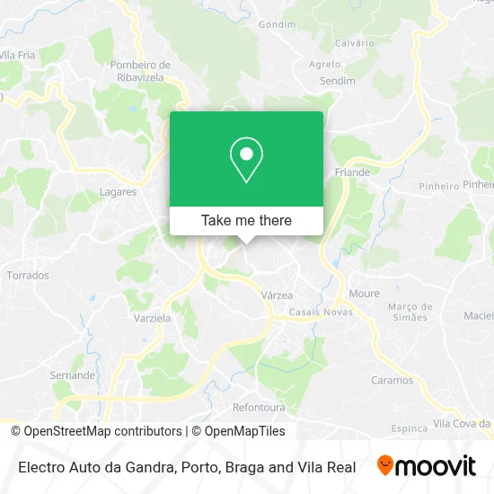 Electro Auto da Gandra map