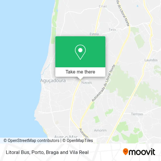 Litoral Bus map
