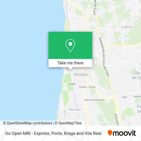 Go Open MRI - Espinho map