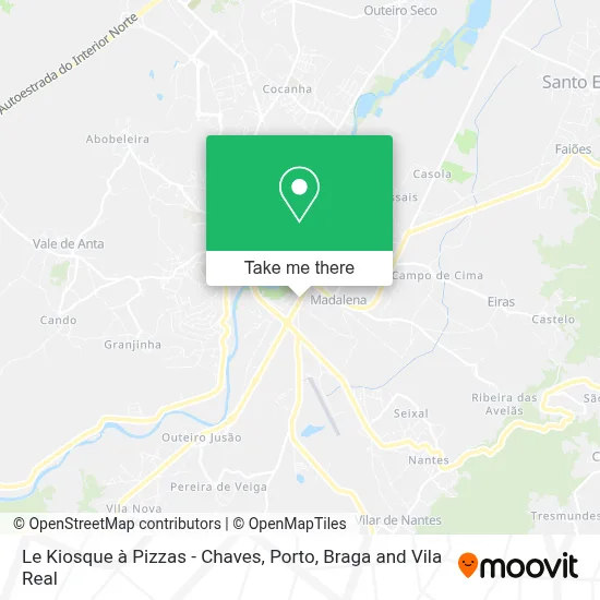 Le Kiosque à Pizzas - Chaves map