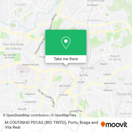M.COUTINHO PECAS (RIO TINTO) map