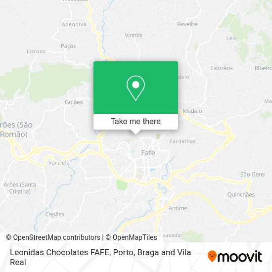 Leonidas Chocolates FAFE map