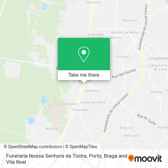 Funeraria Nossa Senhora da Tocha map
