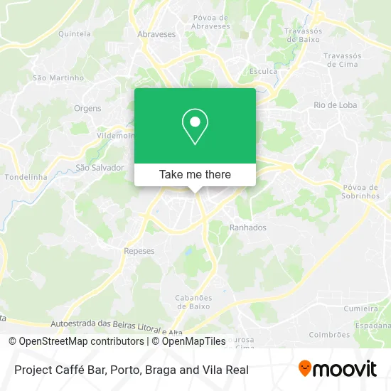 Project Caffé Bar map