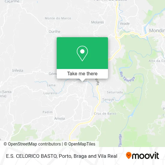 E.S. CELORICO BASTO map