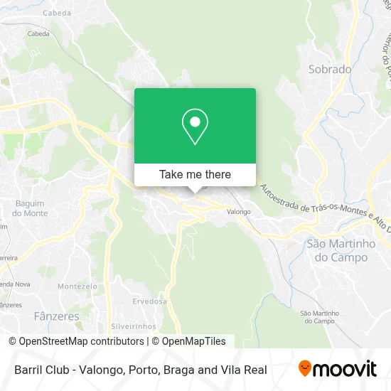 Barril Club - Valongo map