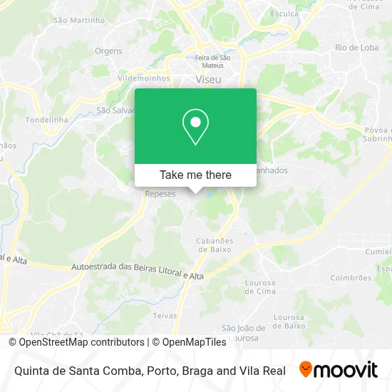Quinta de Santa Comba map