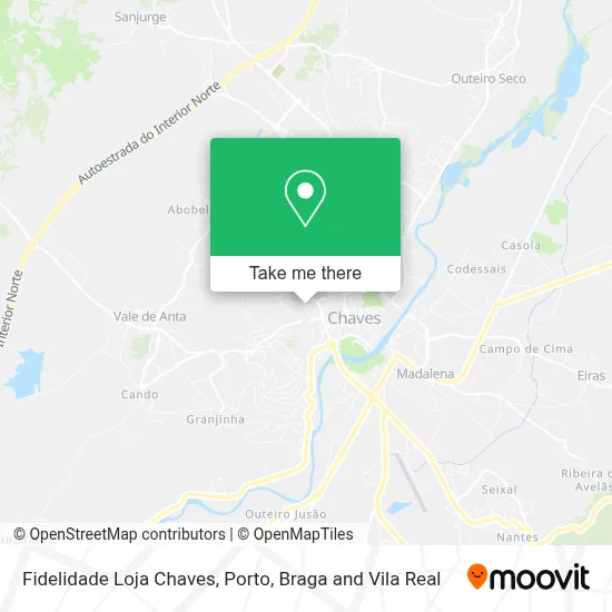 Fidelidade Loja Chaves map