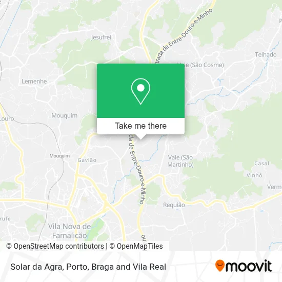 Solar da Agra map