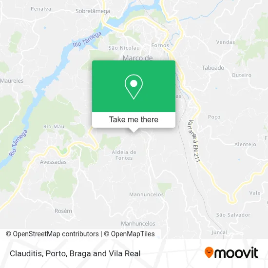 Clauditis map