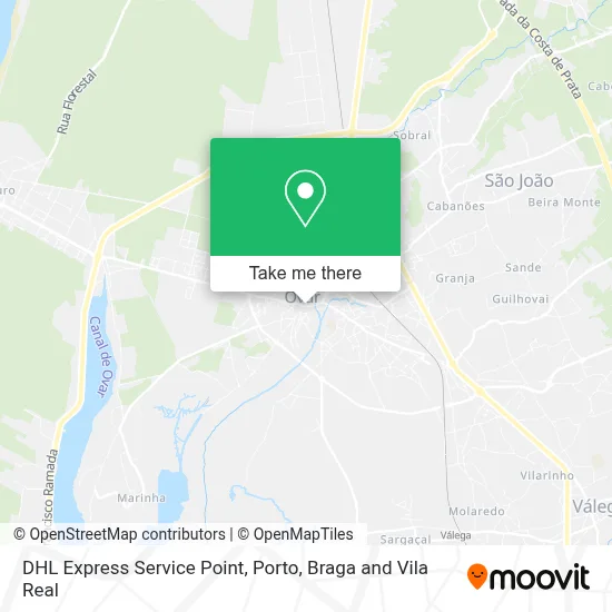 DHL Express Service Point map