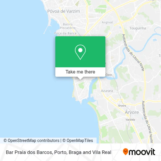 Bar Praia dos Barcos map