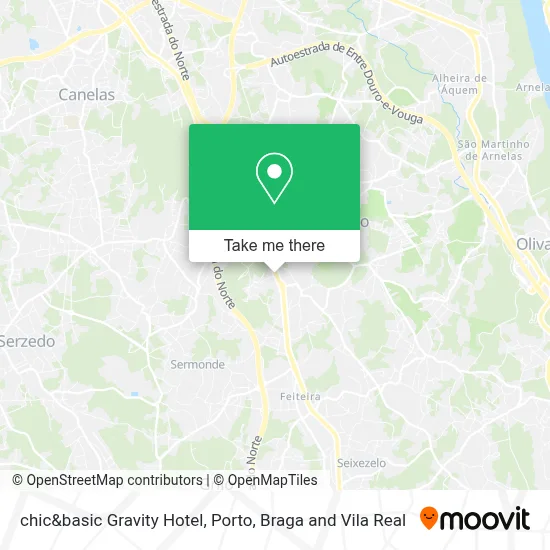 chic&basic Gravity Hotel map