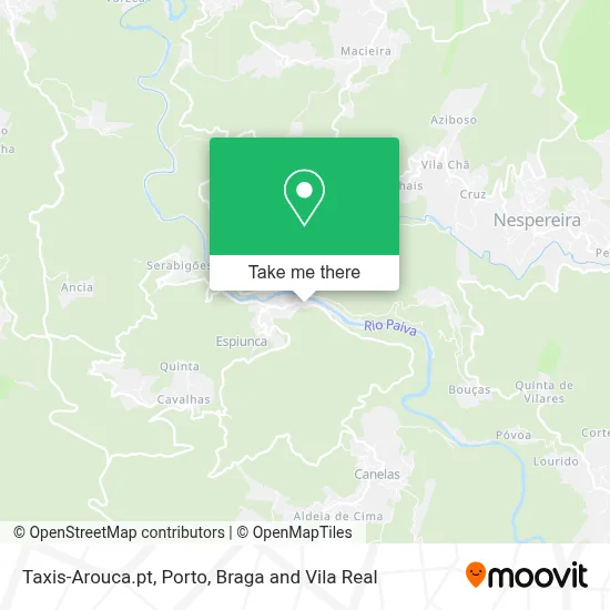 Taxis-Arouca.pt map