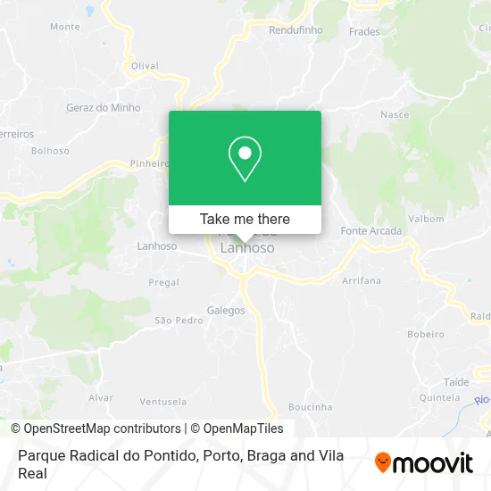 Parque Radical do Pontido map