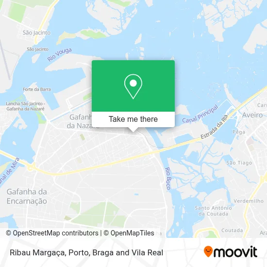 Ribau Margaça map
