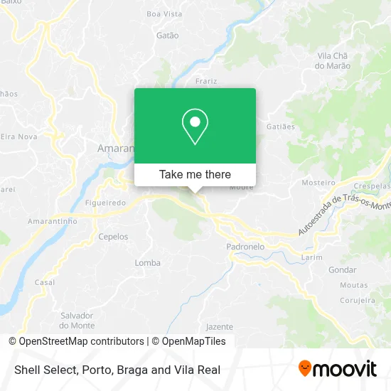 Shell Select mapa