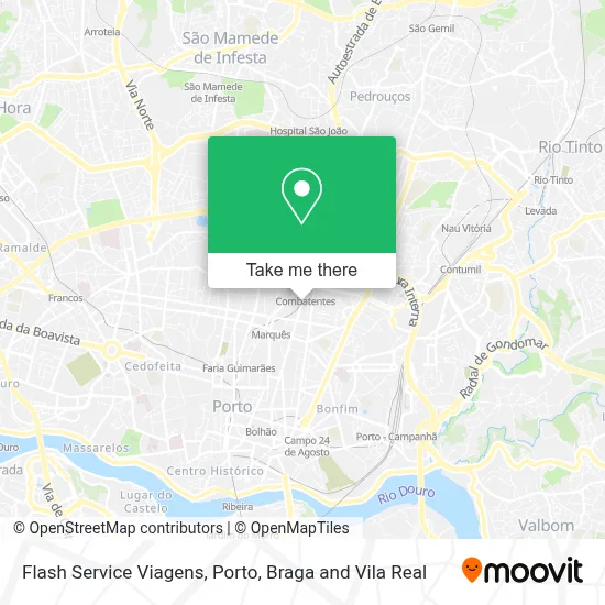 Flash Service Viagens map