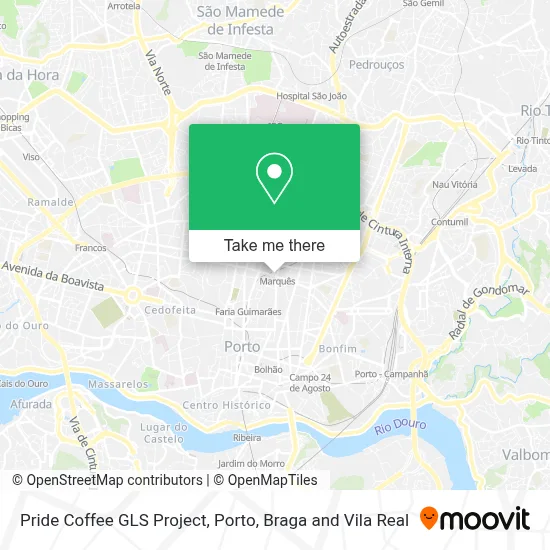 Pride Coffee GLS Project map