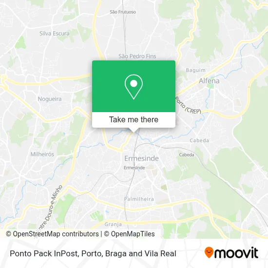 Ponto Pack InPost map