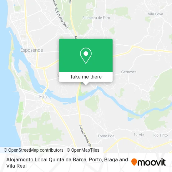 Alojamento Local Quinta da Barca map