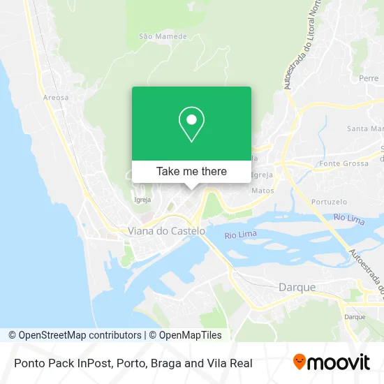 Ponto Pack InPost map