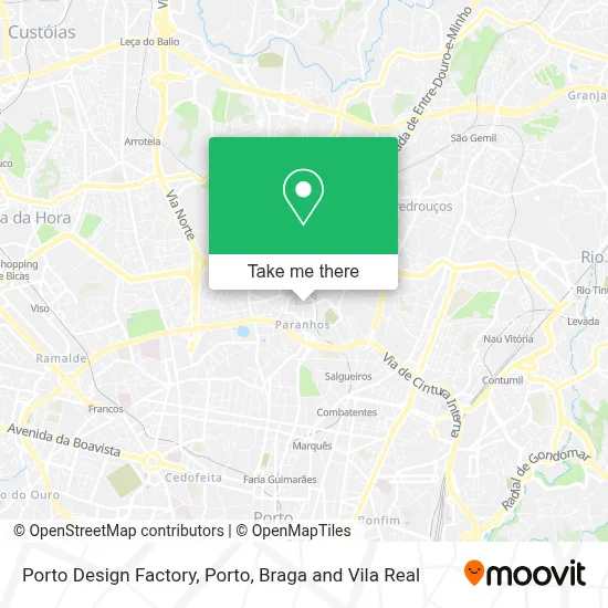 Porto Design Factory map