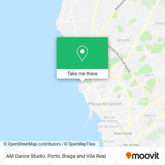 AM Dance Studio map