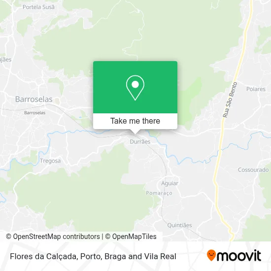 Flores da Calçada map