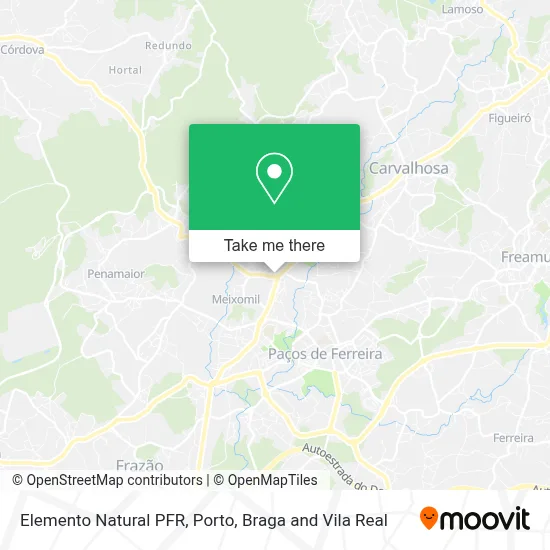 Elemento Natural PFR map