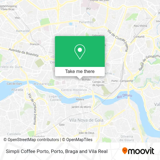 Simpli Coffee Porto map