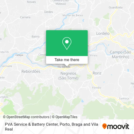 PVA Service & Battery Center map