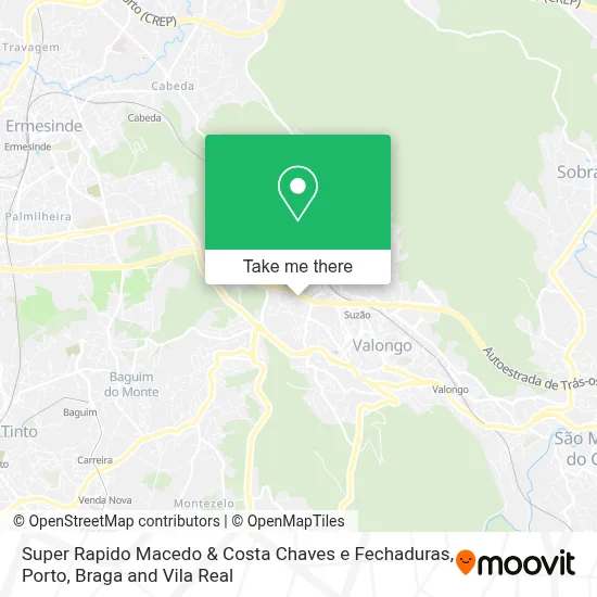 Super Rapido Macedo & Costa Chaves e Fechaduras map