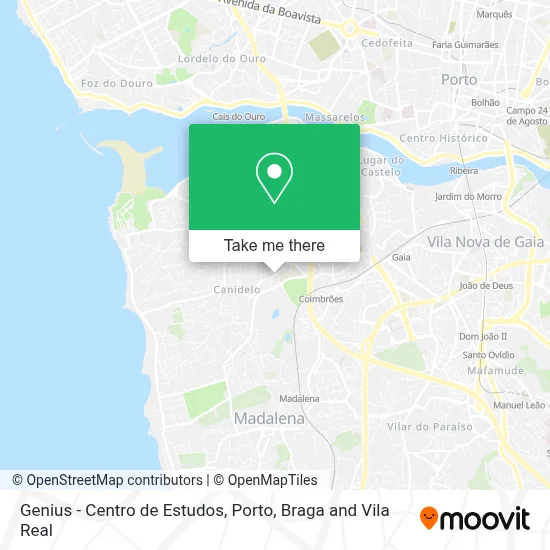 Genius - Centro de Estudos map