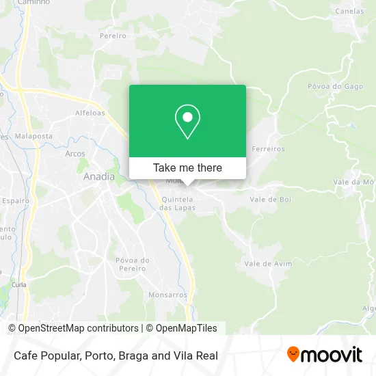 Cafe Popular map