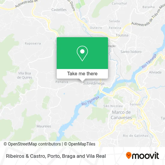 Ribeiros & Castro mapa