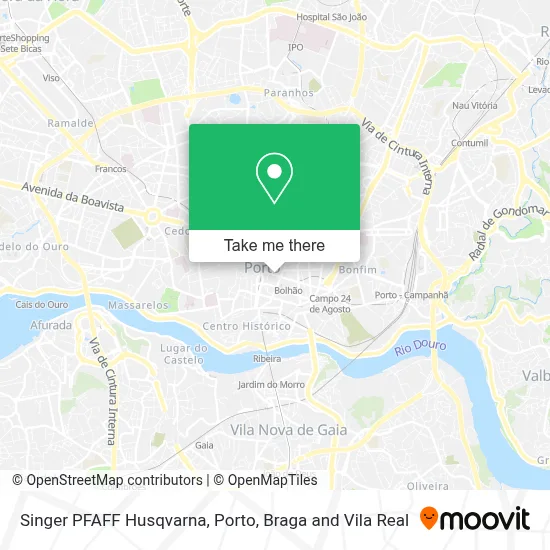Singer PFAFF Husqvarna map
