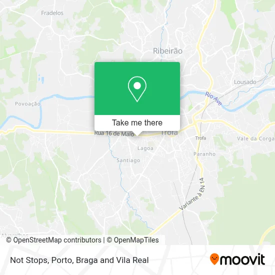 Not Stops map