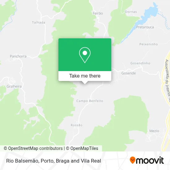 Rio Balsemão map