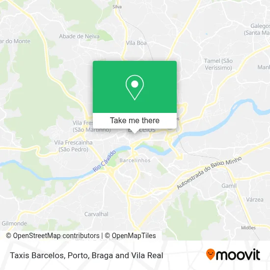 Taxis Barcelos map
