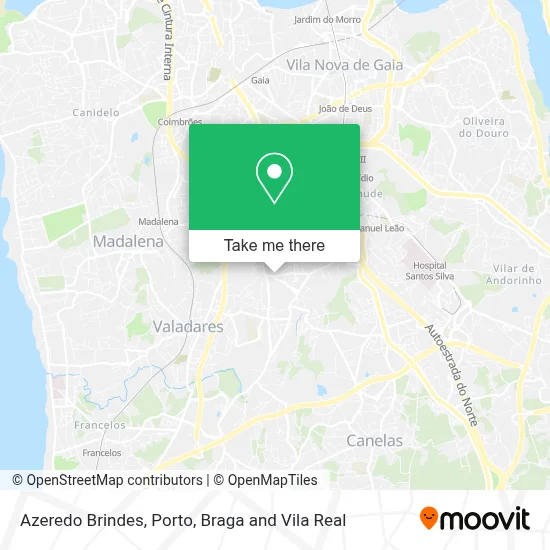 Azeredo Brindes map