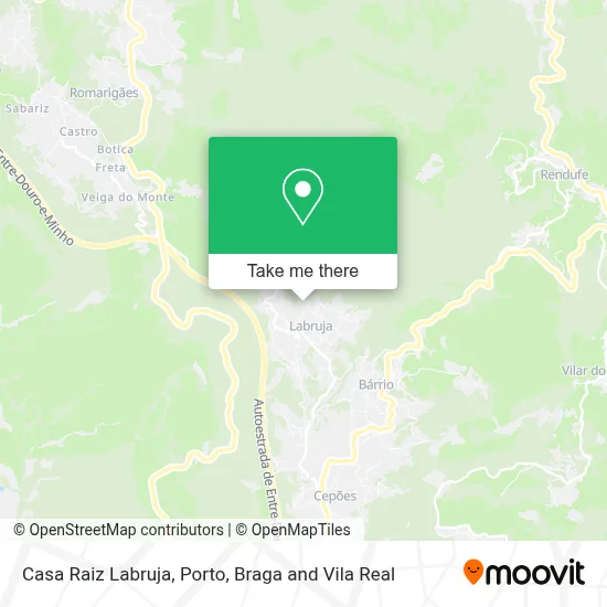 Casa Raiz Labruja map