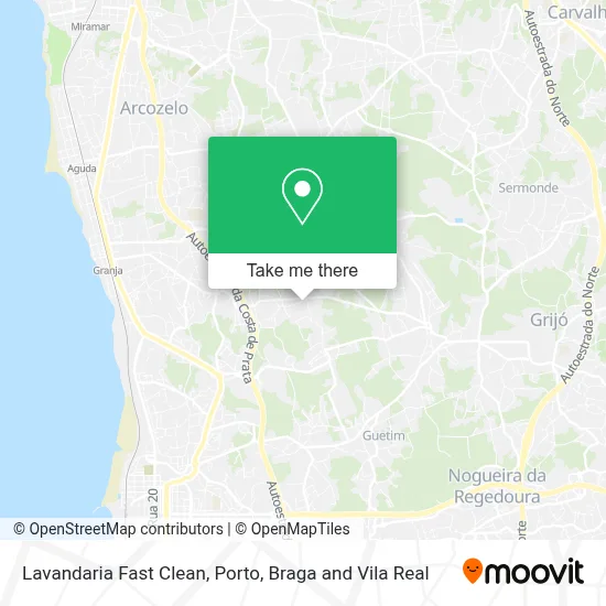 Lavandaria Fast Clean map