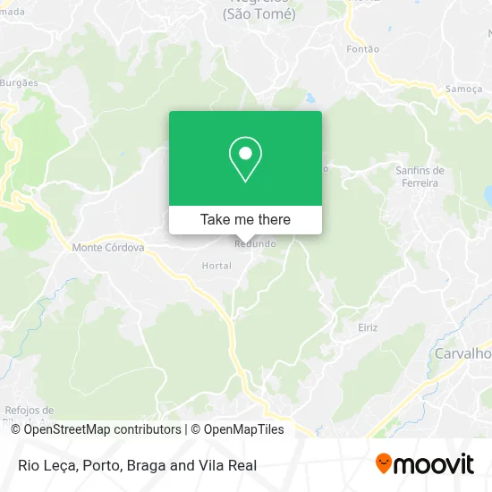 Rio Leça map